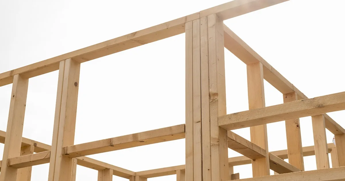 Bois lamelle colle utilise dans la construction